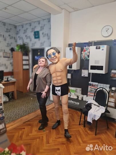 Стас Михайлов поздравление, ростовая кукла