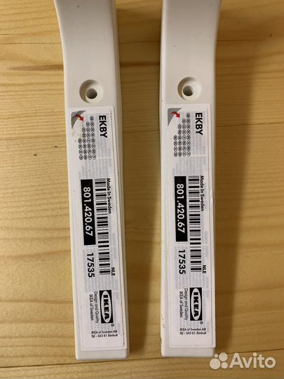 Ekby stödis консоль белый IKEA 2 шт