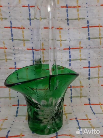 Ваза корзинка Богемия