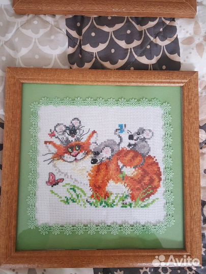 Вышивки в рамках