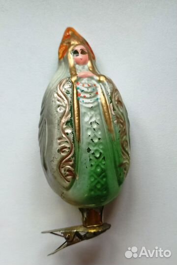 Елочная игрушка на прищепке СССР Царевна Лебедь