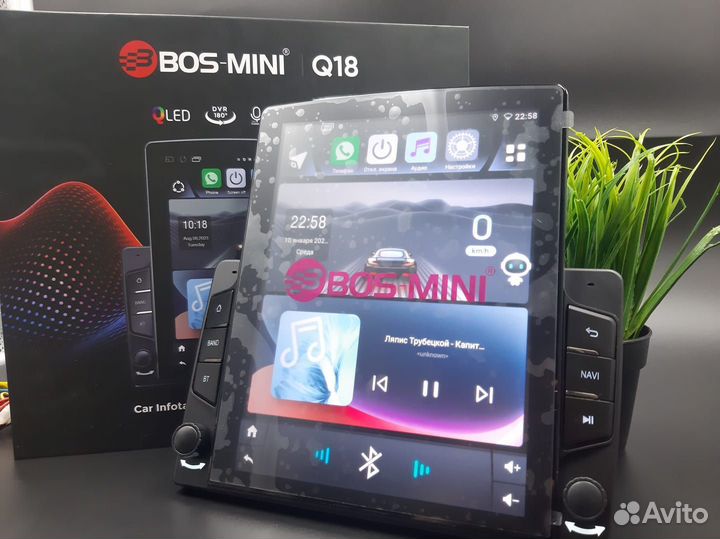 Магнитола в стиле Тесла 4/128гб Новая