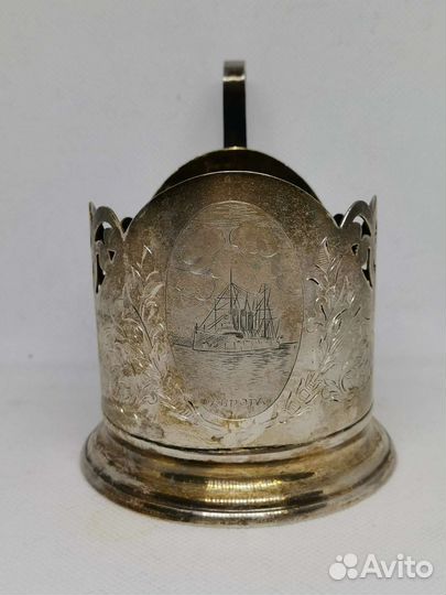 Подстаканник Аврора серебро