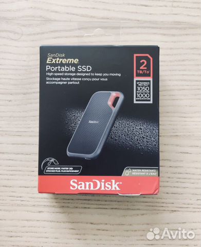 Sandisk extreme portable ssd 2tb новый