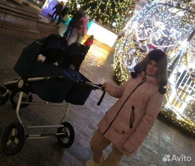 Коляска для двойни bumbleride indie twin 2в1