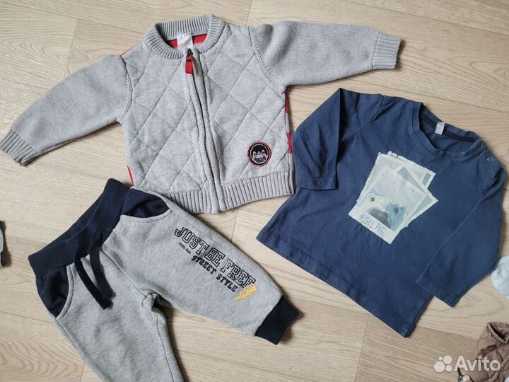 Вещи пакетом на мальчика р.74, 80,86