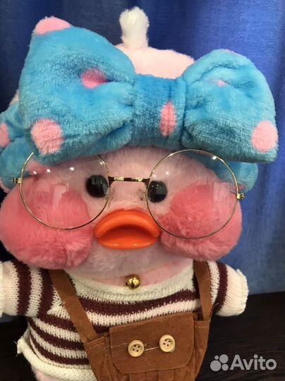 Мягкая игрушка уточка lalafanfan новая