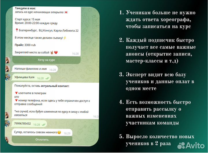 Чат-бот для экспертов и предпринимателей