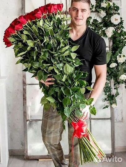 Высокие розы 150 160 170 180 190см доставка Москва