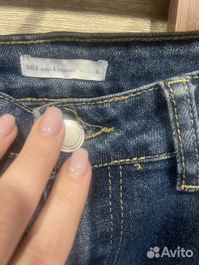 Джинсы клеш женские 44 Sela