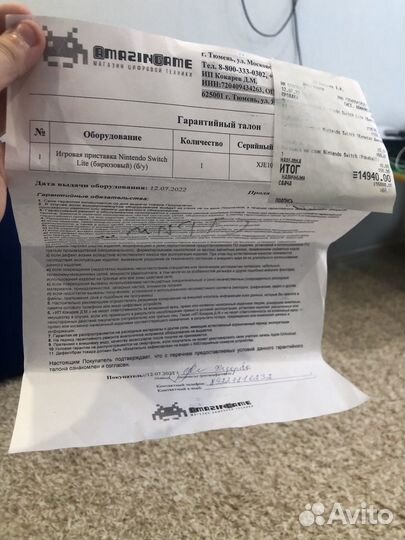 Nintendo Switch lite