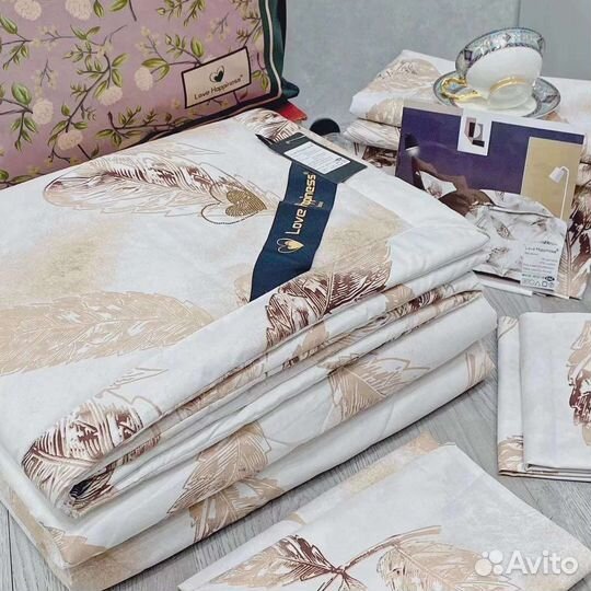 Постельное белье с одеялом евро
