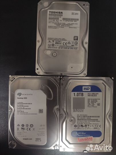 HDD 1 Тб меленький пробег, не китай
