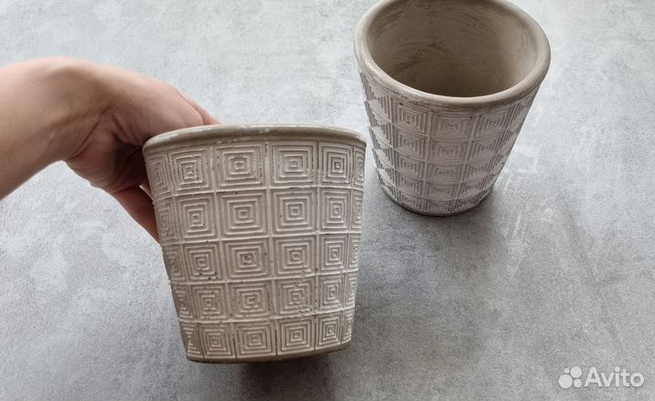 Горшок для цветов 2шт б/у