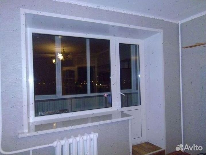 Балконы пластиковые с панорамным остеклением