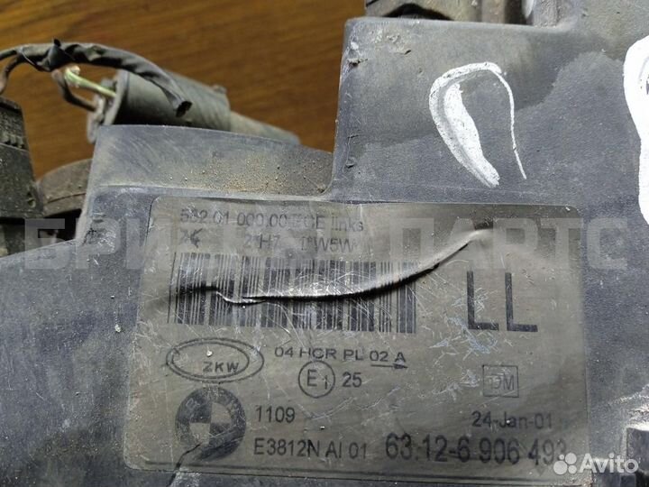 Фара левая бмв 3 серия E46