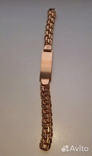 Мужской золотой браслет 585