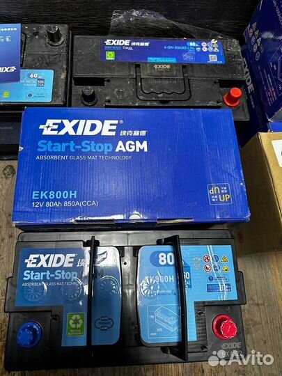 Аккумулятор Exide AGM Start-Stop EK700 80 Ач