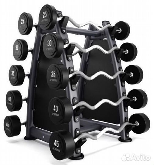 Стойка Ziva для 10 штанг (серия EX)