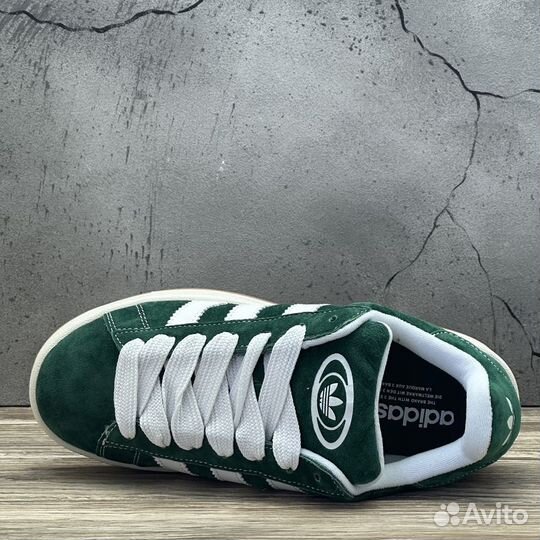 Кроссовки Adidas Campus 00s Dark Green Cloud White