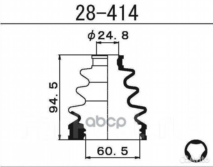 Пыльник шруса внутреннего 28414 1-56 (Maruichi)