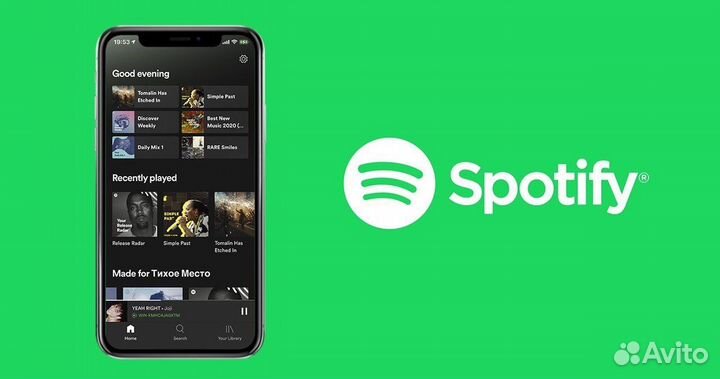 Spotify Premium Индивидуал / Duo