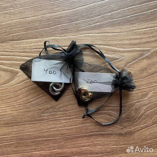 Серьги кольца миниатюрные хупы