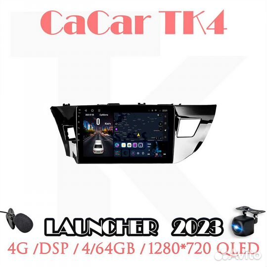 Магнитола Toyota Corolla 2012-2016 андроид 12 TK4