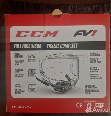 Маска визор хоккейный CCM FV1 Full Visor Sr объявление продам
