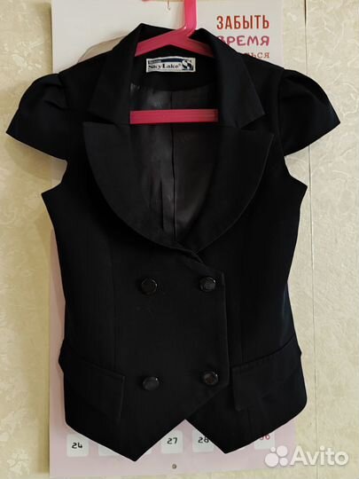 Жилет для девочки Sky lake, синий, р-р 134