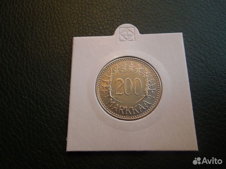 100 и 200 марок 1956,57 гг Финляндия серебро