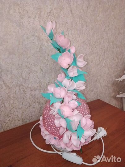 Торшер роза из изолона, Ночники, светильники