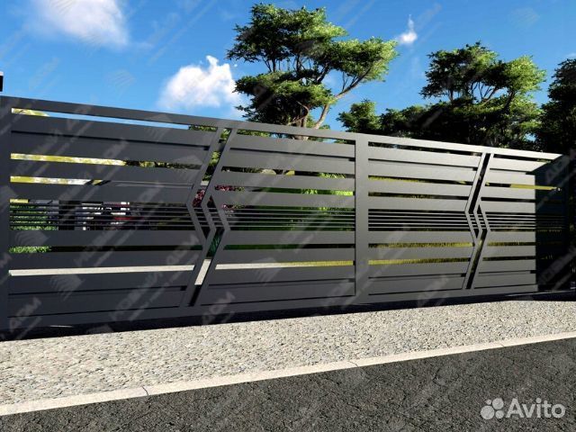 Забор металлический Хай-тек