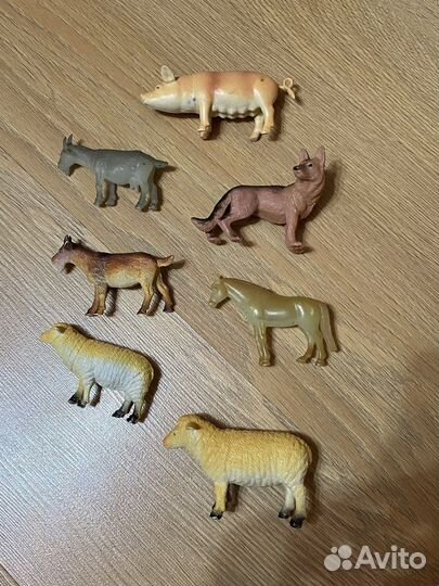 Набор дикие домашние реалистичные животные