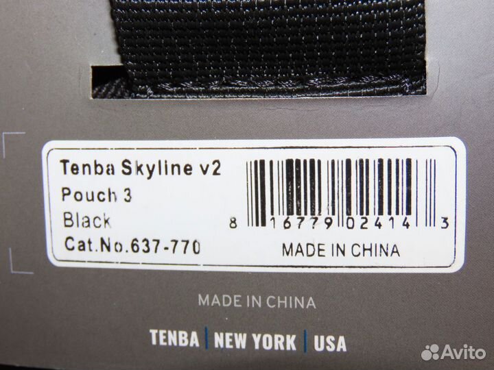 Чехол Tenba Skyline v2 Pouch 3, черный