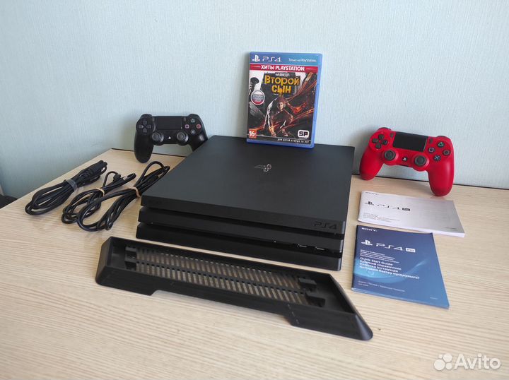 Sony playstation 4 pro 1tb 3я ревизия,2 геймпада