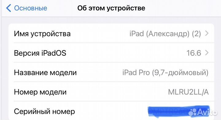 Айпад Про 9.7