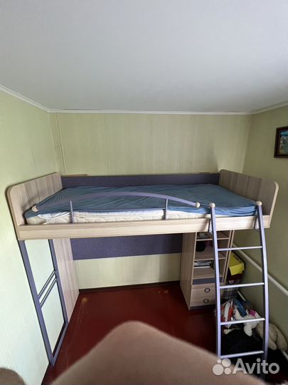 Комплект: кровать, стул, стол, комод, шкаф угловой