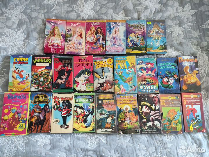 Видеокассеты vhs мультфильмы
