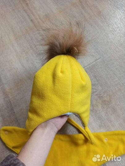 Шапочка зимняя 40-42 и снуд, 3-6 мес