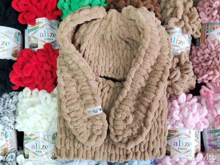 Балаклава вязаная с ушками