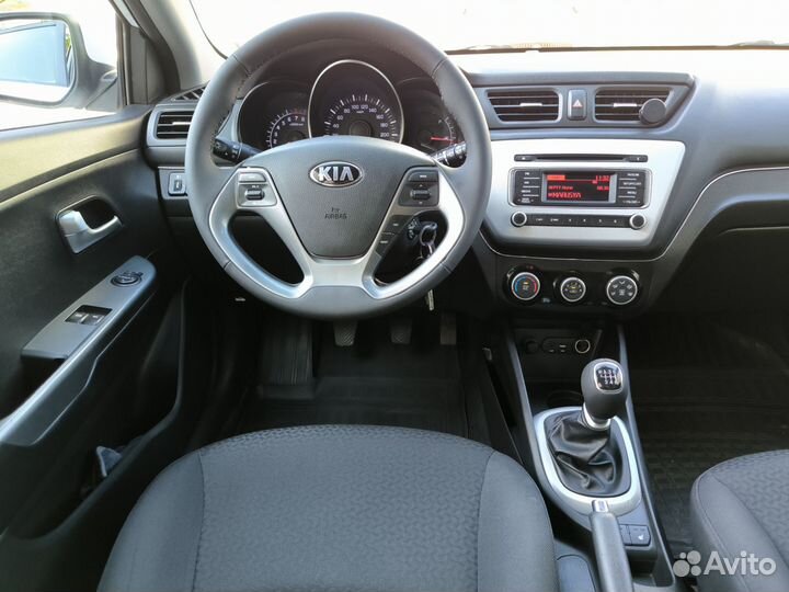 Kia Rio 1.6 МТ, 2016, 121 000 км