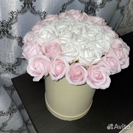 Букет из мыльных роз