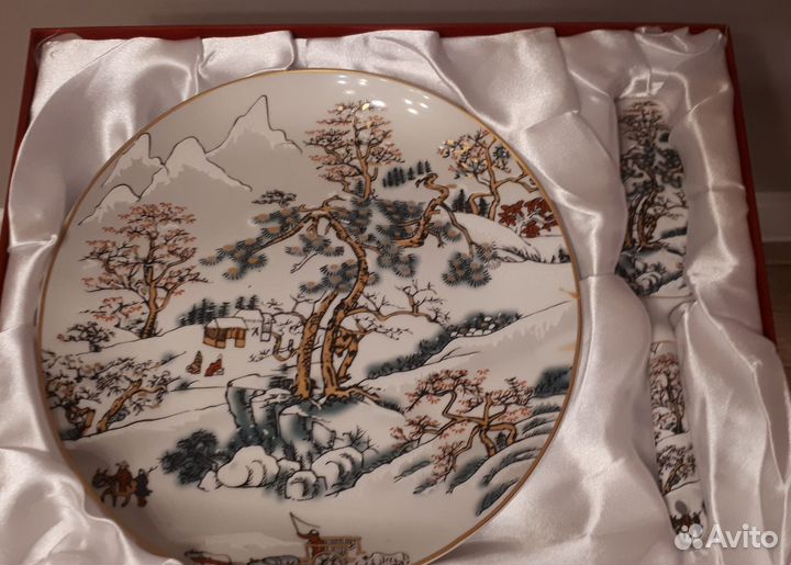 Блюдо для торта с лопаткой