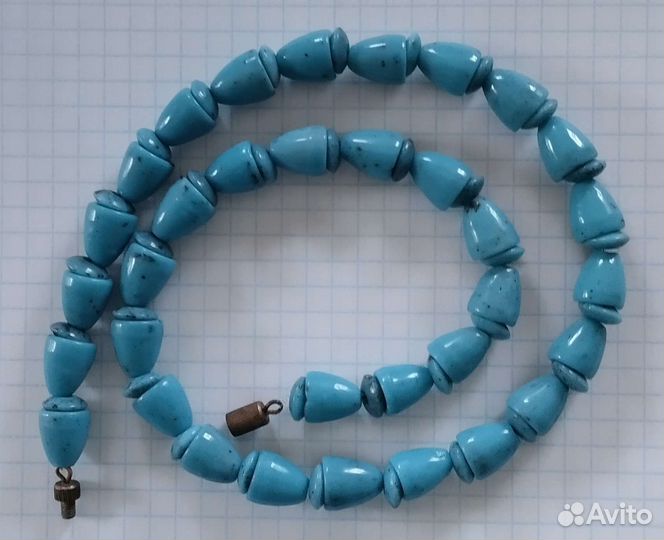 Винтажные бусы керамика, стекло Чешские