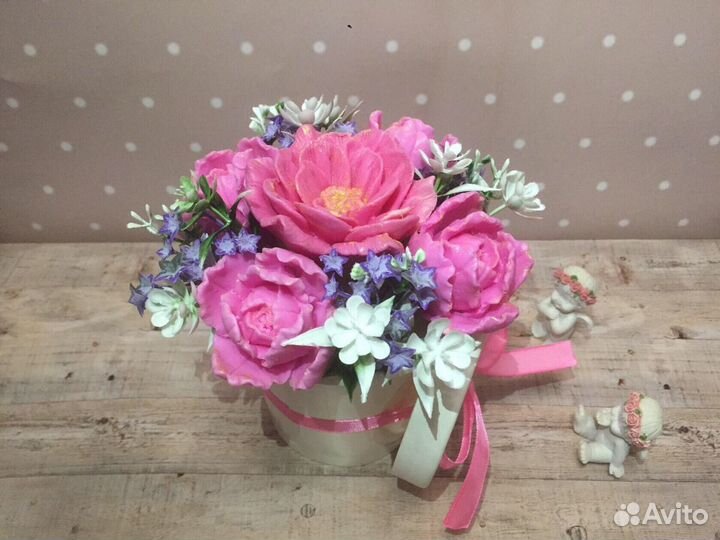 Букет цветов из мыла