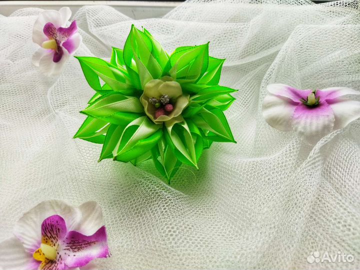 Бантики для волос на резинке