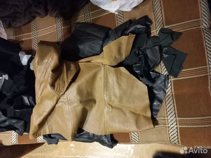 Кожа натуральная обрезки крупные