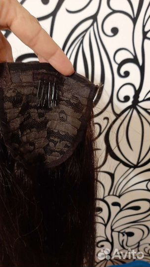 Хвост из натуральных волос