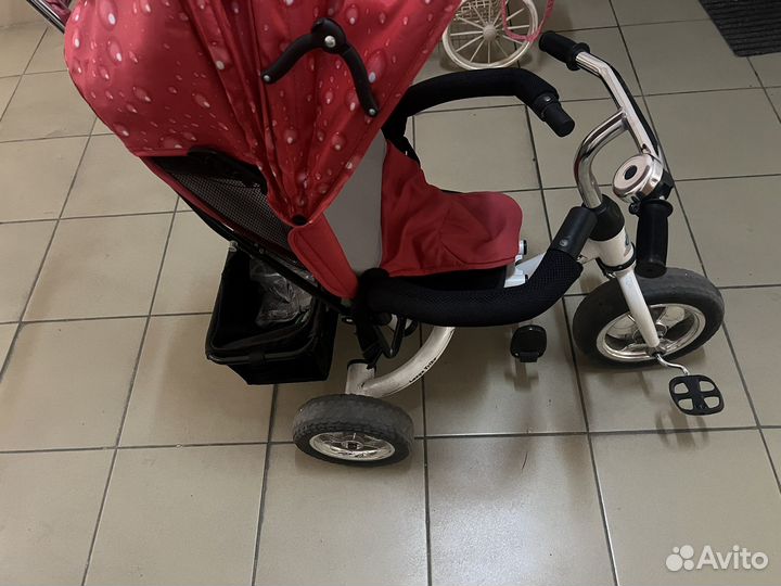 Велосипед коляска с ручкой